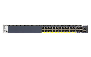 NETGEAR M4300-28G-PoE+ Géré L2/L3/L4 10G Ethernet (100/1000/10000) Connexion Ethernet, supportant l'alimentation via ce port (PoE) 1U Noir