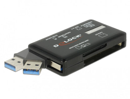 DeLOCK Lecteur de carte SuperSpeed USB 5 Gbps pour cartes de mémoire CF / SD / Micro SD / MS / M2 / xD