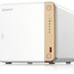 QNAP TS-462-4G serveur de stockage NAS Tower Intel® Celeron® N4505 4 Go DDR4 0 To QNAP QTS Blanc