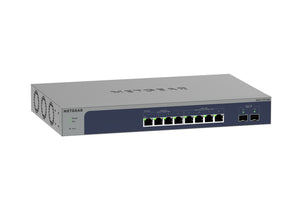 NETGEAR 8-Port Multi-Gigabit/10G Ethernet Smart Switch with 2 SFP+ Ports (MS510TXM) Géré L2+ 10G Ethernet (100/1000/10000) Gris