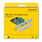 DeLOCK Carte PCI Express x1 vers 2 x externe USB 5 Gbps USB Type-C femelle