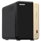 QNAP TS-264 NAS Tower Intel® Celeron® N5095 8 Go 0 To QNAP QTS Noir, Or