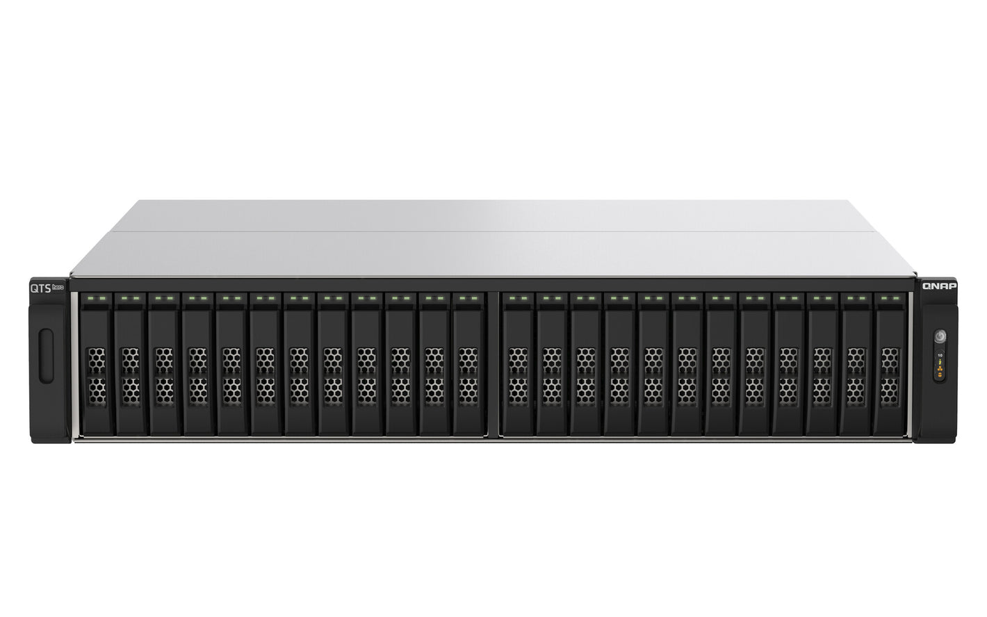 QNAP TS-h2490FU NAS Rack (2 U) EPYC 7232P 64 Go DDR4 0 To QuTS hero Noir, Gris