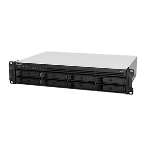 Synology RackStation RS1221+ serveur de stockage NAS Rack (2 U) Ryzen Embedded V1500B 4 Go DDR4 0 To DiskStation Manager Noir