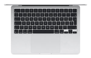 Apple MacBook Air Apple M M4 Ordinateur portable 34,5 cm (13.6") 16 Go 256 Go SSD Wi-Fi 6E (802.11ax) macOS Sequoia Argent
