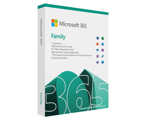 Microsoft 365 Family 1 licence(s) Abonnement Italien 1 année(s)