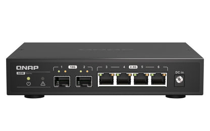 QNAP QSW-2104-2S commutateur réseau Non-géré 2.5G Ethernet Noir