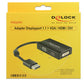 DeLOCK 0.16m DisplayPort/VGA+HDMI+DVI 0,16 m VGA (D-Sub)+ HDMI + DVI Noir