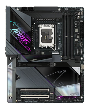 GIGABYTE Carte mère Z890 AORUS MASTER - Prend en charge les processeurs Intel Core Ultra (Série 2), VRM à 18+1+2 phases, jusqu'à 9500MHz DDR5 (OC), 2xPCIe 5.0 + 3xPCIe 4.0, Wi-Fi 7, LAN 10GbE, Thunderbolt 4