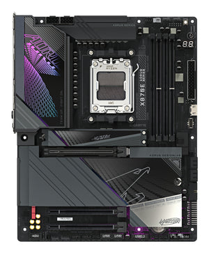 GIGABYTE X870E AORUS MASTER Carte Mère - Prend en charge les processeurs AMD Ryzen 9000, 16+2+2 phases VRM numérique, jusqu'à 8600MHz DDR5 (OC), 3xPCIe 5.0 + 1xPCIe 4.0, Wi-Fi 7, LAN 5GbE, USB 4