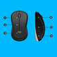 Logitech 920-008677 clavier Souris incluse Universel RF sans fil QWERTZ Suisse Noir, Blanc