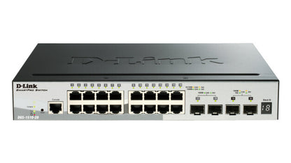 D-Link DGS-1510-52XMP Géré L3 Gigabit Ethernet (10/100/1000) Connexion Ethernet, supportant l'alimentation via ce port (PoE) Noir