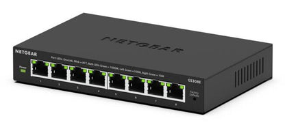 NETGEAR GS308E Géré L2/L3 Gigabit Ethernet (10/100/1000) Noir