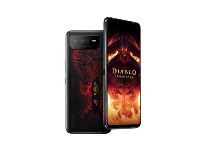 ASUS ROG Phone 6 Diablo Immortal Edition 17,2 cm (6.78") Double SIM Android 12 5G USB Type-C 16 Go 512 Go 6000 mAh Noir, Rouge