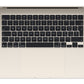 Apple MacBook Air Apple M M4 Ordinateur portable 38,9 cm (15.3") 16 Go 256 Go SSD Wi-Fi 6E (802.11ax) macOS Sequoia Beige