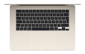 Apple MacBook Air Apple M M4 Ordinateur portable 38,9 cm (15.3") 16 Go 256 Go SSD Wi-Fi 6E (802.11ax) macOS Sequoia Beige