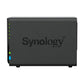 Synology DiskStation DS224+ serveur de stockage NAS Bureau Intel® Celeron® J4125 2 Go DDR4 0 To Noir