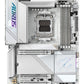 GIGABYTE X870E AORUS PRO ICE Carte Mère - Prend en charge les processeurs AMD Ryzen 9000, 16+2+2 Phases VRM Digital, jusqu'à 8000MHz DDR5 (OC), 3xPCIe 5.0 + 1xPCIe 4.0, Wi-Fi 7, 2.5GbE LAN, USB 4