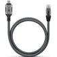Goobay 70752 changeur de genre de câble USB C RJ-45 Noir, Argent