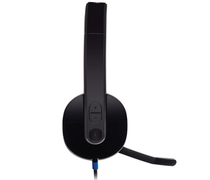 Logitech H540 USB Computer Headset Avec un son haute définition et des commandes sur l'oreillette