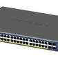 NETGEAR GS752TXP Géré L2/L3/L4 10G Ethernet (100/1000/10000) Connexion Ethernet, supportant l'alimentation via ce port (PoE) Noir