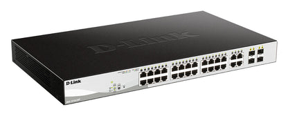 D-Link DGS-1210-24P Géré L2 Gigabit Ethernet (10/100/1000) Connexion Ethernet, supportant l'alimentation via ce port (PoE) Noir