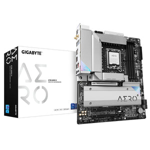 GIGABYTE Z790 AERO G Carte mère - Prend en charge les processeurs Intel Core 14e génération, jusqu'à 7600MHz DDR5 (OC), 1xPCIe 5.0+4xPCIe 4.0 M.2, Wi-Fi 6E, LAN 2.5GbE, USB 3.2 Gen 2x2