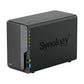 Synology DiskStation DS224+ serveur de stockage NAS Bureau Intel® Celeron® J4125 2 Go DDR4 0 To Noir