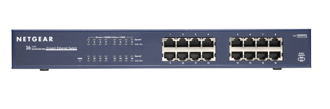 NETGEAR JGS516 Non-géré Bleu