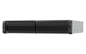 QNAP TS-H3077AFU-R7-64G serveur de stockage NAS Rack (2 U) AMD Ryzen™ 5 64 Go DDR5 0 To QuTS hero Noir, Métallique