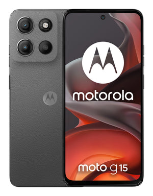 Motorola moto g15 17,1 cm (6.72") Double SIM Android 15 4G USB Type-C 4 Go 128 Go 5200 mAh Gris