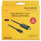 DeLOCK 85290 câble vidéo et adaptateur 1 m USB Type-C HDMI Noir