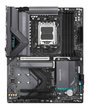 GIGABYTE X870 EAGLE WIFI7 Carte Mère - Prend en charge les processeurs AMD Ryzen 9000, 14+2+2 phases VRM, jusqu'à 8000MHz DDR5 (OC), 1xPCIe 5.0 + 2xPCIe 4.0, Wi-Fi 7, LAN 2,5GbE, USB 4