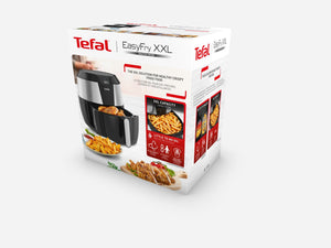 Tefal Easy Fry EY701D Unique 5,6 L Autonome 1850 W Friteuse d’air chaud Noir, Acier inoxydable