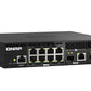 QNAP QSW-M2108R-2C commutateur réseau Géré L2 2.5G Ethernet (100/1000/2500) Connexion Ethernet, supportant l'alimentation via ce port (PoE) Noir