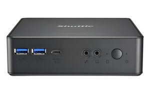 Shuttle XPC Nano PC NC40U5, Intel Core i5-1235U, 1x HDMI, 1x DP,1xUSB-C/DP, 6x USB3.2, 1x 2.5" bay, 2x M.2, 1x LAN, RAID, fonctionnement permanent 24/7, attaches VESA