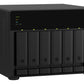 QNAP TS-673A NAS Tower Ryzen Embedded V1500B 8 Go DDR4 0 To QNAP Turbo System Noir