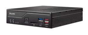 Shuttle Slim PC DH670 , S1700, 2x HDMI, 2x DP , 2x LAN, 2x COM, 8x USB, 1x 2.5", 2x M.2, fonctionnement permanent 24/7, attaches VESA