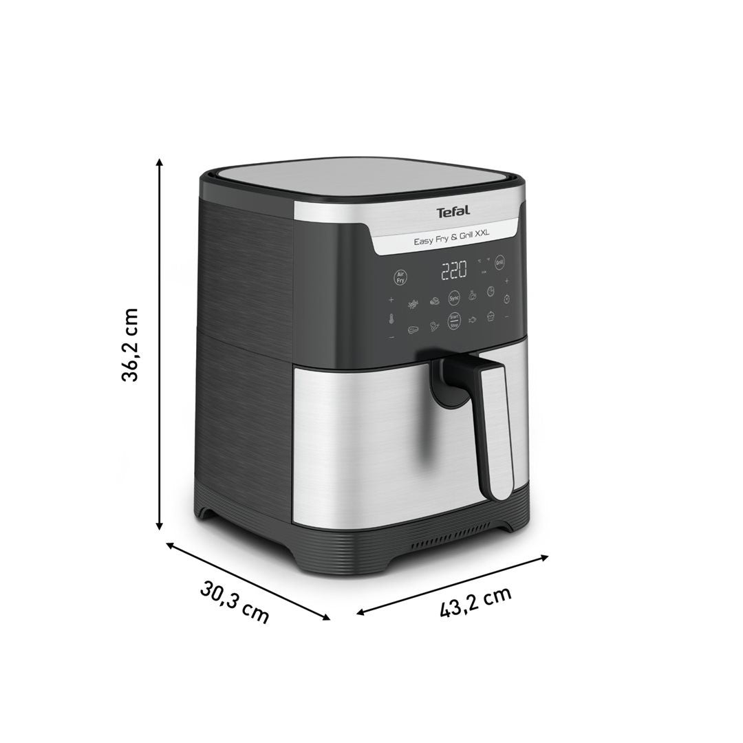 Tefal EY801D Easy Fry & Grill XXL Air Fryer black/stainless steel_76081.jpg